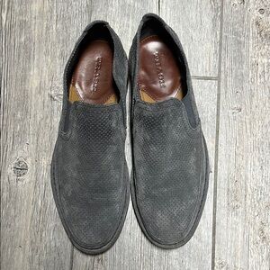 Trask  Men's Charcoal Suede Loafers 10 1/2 M